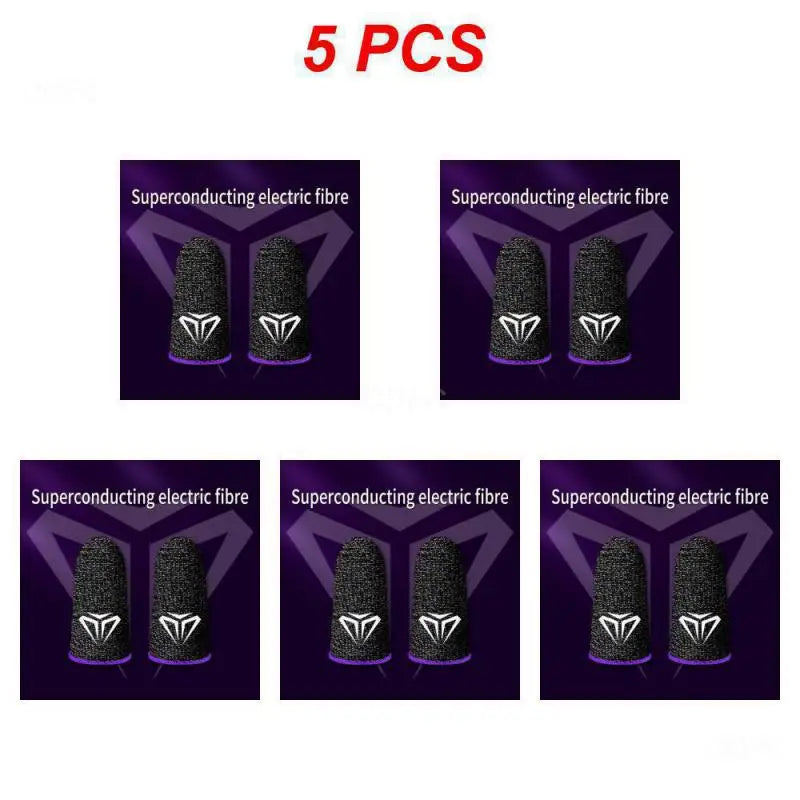 1~10PCS Pair Fingertips For Game Pubg Mobile Anti Slip Finger Glove Game Controller Finger Sleeve For Touch Screen Mobile Gaming