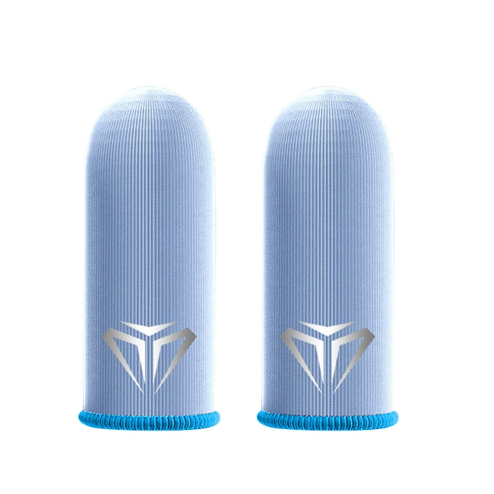2pcs Finger Cover Breathable Game Controller Finger Sleeve For Pubg Sweat Proof Non-Scratch Touch Screen Gaming Thumb Gloves