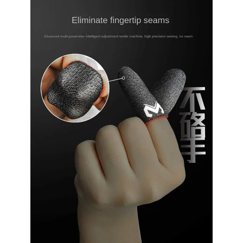 Pair of MEMO Finger Sleeve for PUBG Gaming, Anti-Slip Fingertips Finger Cover, Cellphone Touch Screen Sweatproof Gloves