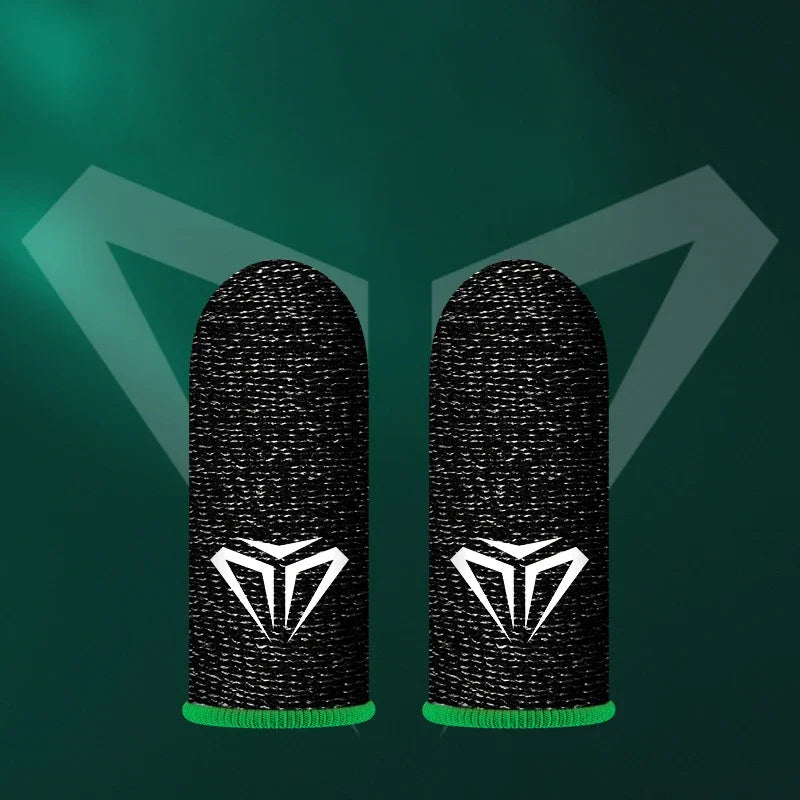 2x Mobile Game Fingertip Gloves Gamer Sweatproof Anti-slip Touch Screen Finger Sleeve Breathable Gaming Finger Cover Sweat-proof