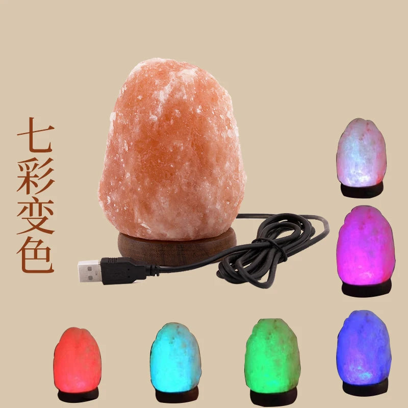 Himalayan Salt Lamp Air Purification Salt Crystal Lamp Natural Rose Salt Stone Lamp Crystal Sea Salt Lamp Everlasting Lamp Pakistan Imported Salt Rock