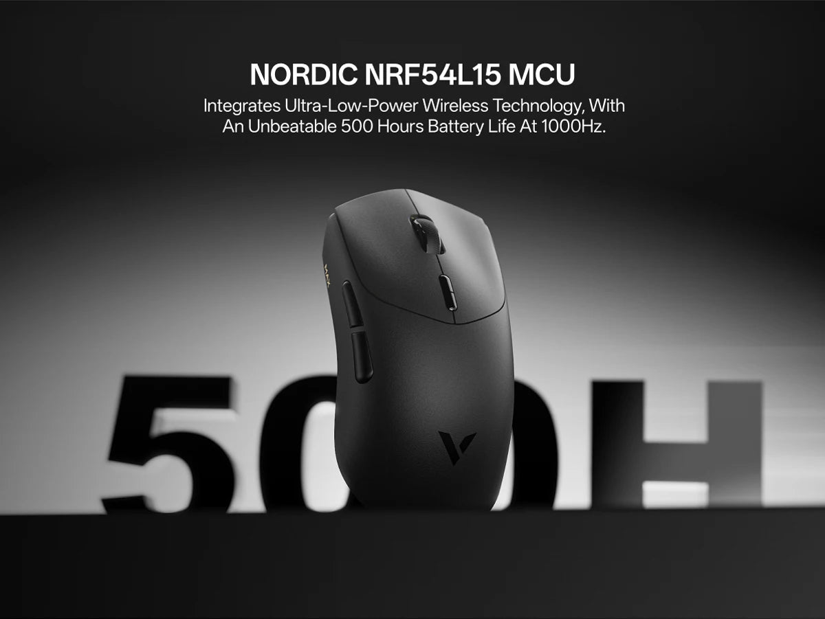 Rapoo VT7 /VT7 MAX Wireless Gaming Mouse True 8K Wireless Polling Rate 53g Lightweight Up to 500Hr Battery Life Macro Enabled