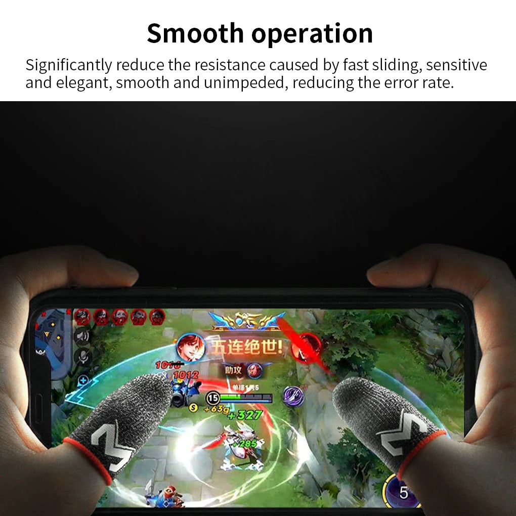 MEMO Gaming Finger Sleeve For PUBG Mobile Game Fingertips Cover Sweatproof Anti-slip Touch Screen Fingertip Thumb Finger Gloves