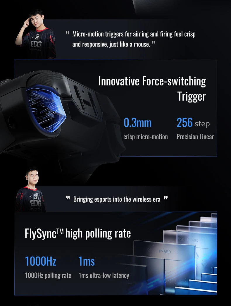Flydigi Vader 4 Pro Gaming Controller, Force-switchable Tirgger Support, For PC/NS/Mobile/TV Box, PC Gamer PS