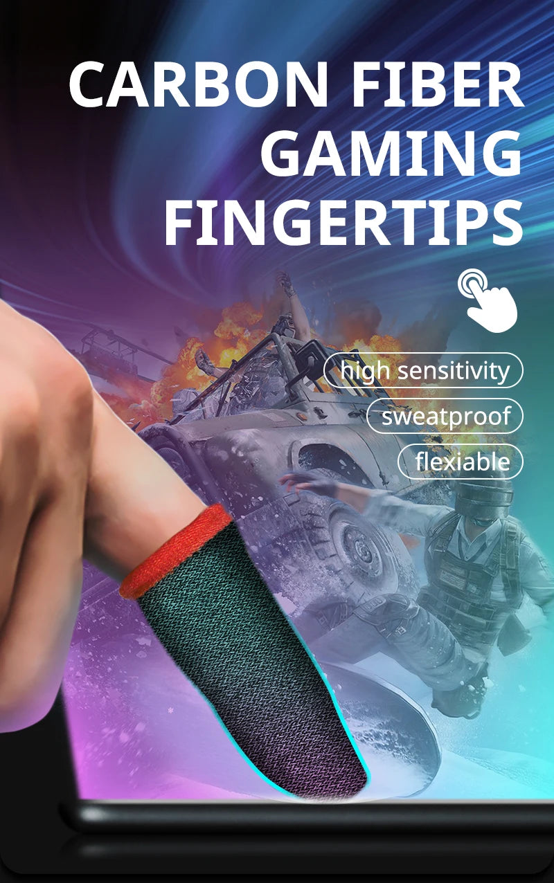 20/40pcs Gaming Finger Cover Game Controller Suitable For PUBG LOL Anti Sweat Scratch Touch Screen Game Finger Thumb Cover Glove
