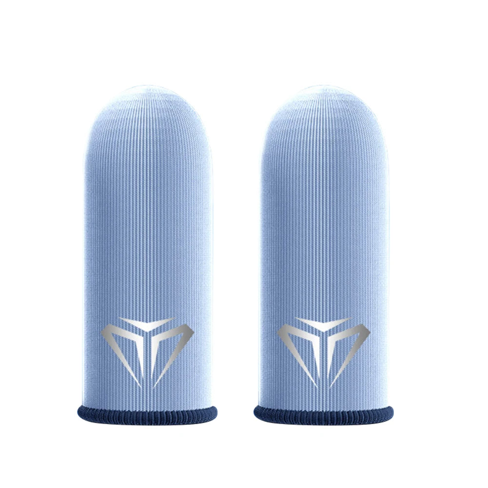 2pcs Finger Cover Breathable Game Controller Finger Sleeve For Pubg Sweat Proof Non-Scratch Touch Screen Gaming Thumb Gloves
