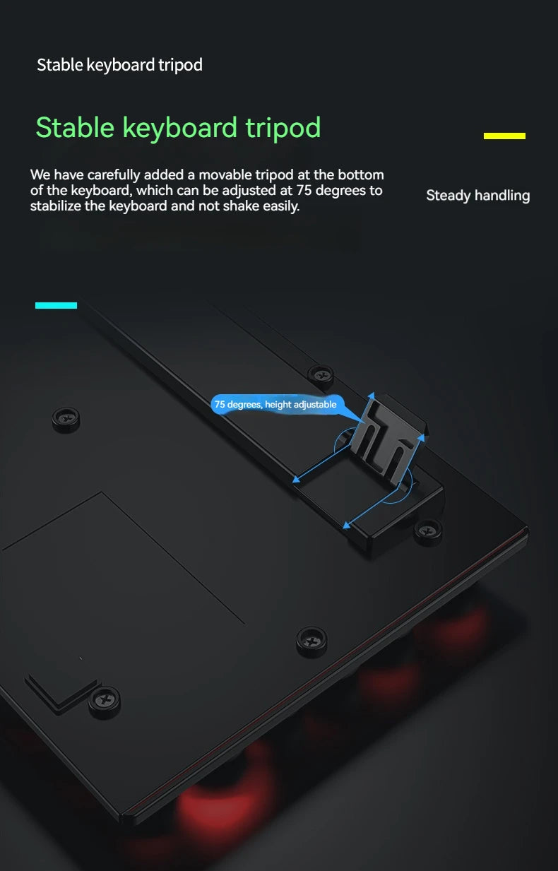 EWEADN GX330 Typewriter Gaming Keyboard, 104 Keys Wired Retro Punk Round Keycaps, with RGB Backlit, for Windows Laptop PC black