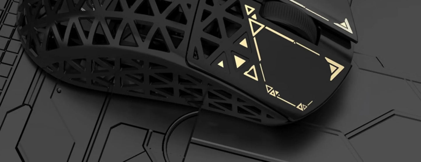 IPI NEW Float Hollow Out 3-Mode Wireless E-sport Gaming Mouse 8000Hz PAW3395 Carbon Fiber Customize Mice PC Gaming Accessories