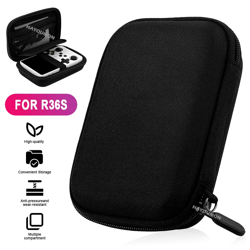 For R36S R35S Game Console Storage Bag EVA Hard Portable Protective Case Scratch-resistant Anti-fall Protector Game Accessories