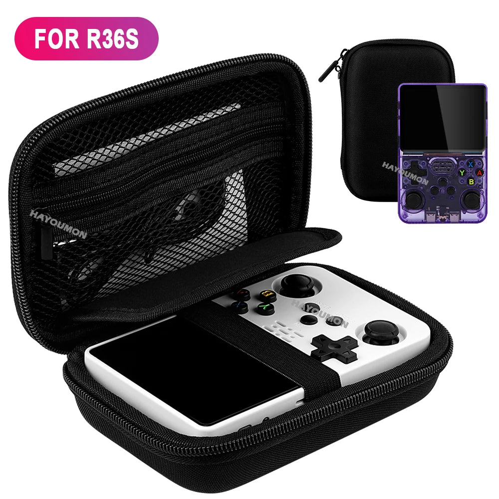 For R36S R35S Game Console Storage Bag EVA Hard Portable Protective Case Scratch-resistant Anti-fall Protector Game Accessories