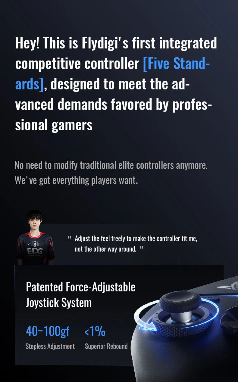 Flydigi Vader 4 Pro Gaming Controller, Force-switchable Tirgger Support, For PC/NS/Mobile/TV Box, PC Gamer PS