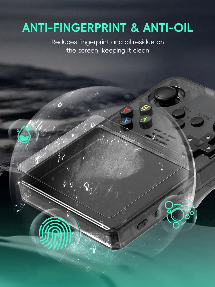 DATA FROG R36S Screen Protector Tempered Glass Protector for R35S RGB20S Retro Handheld Game Console Accessories
