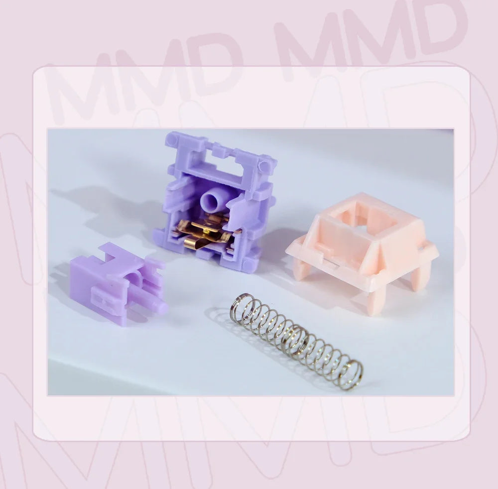MMD Princess Switch V3 V4 Linear Tactile HIFI Sound Hot Swap Kits Switches Mechanical Keyboard Gaming Switches DIY Lubricated