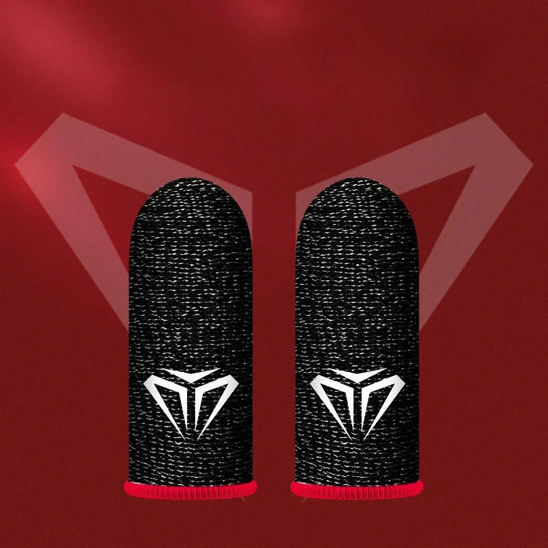 2x Mobile Game Fingertip Gloves Gamer Sweatproof Anti-slip Touch Screen Finger Sleeve Breathable Gaming Finger Cover Sweat-proof