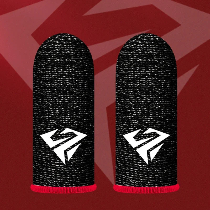 2x Mobile Game Fingertip Gloves Gamer Sweatproof Anti-slip Touch Screen Finger Sleeve Breathable Gaming Finger Cover Sweat-proof