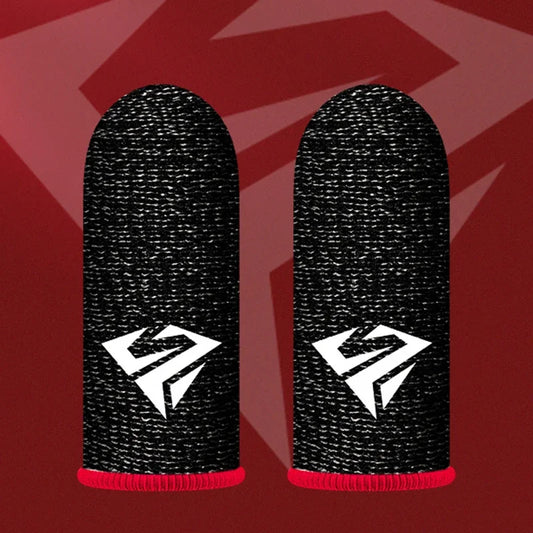 2x Mobile Game Fingertip Gloves Gamer Sweatproof Anti-slip Touch Screen Finger Sleeve Breathable Gaming Finger Cover Sweat-proof
