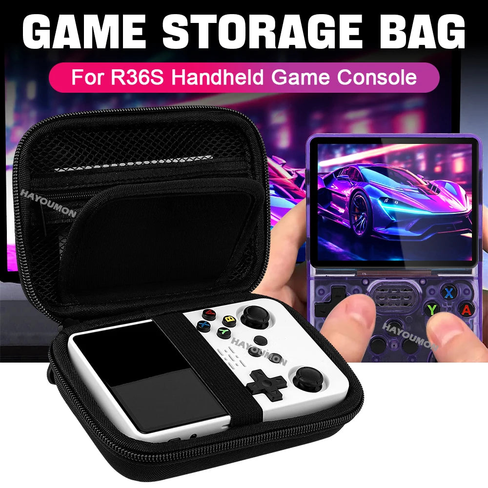 For R36S R35S Game Console Storage Bag EVA Hard Portable Protective Case Scratch-resistant Anti-fall Protector Game Accessories