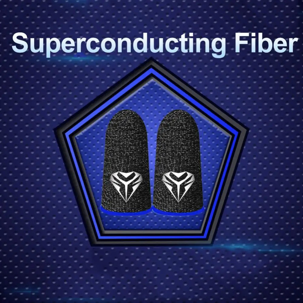 For PUBG Gaming Finger Sleeve Luminous Fingertips Cover Anti-slip Breathable Finger Cots Thumb Gloves For Mobile Game