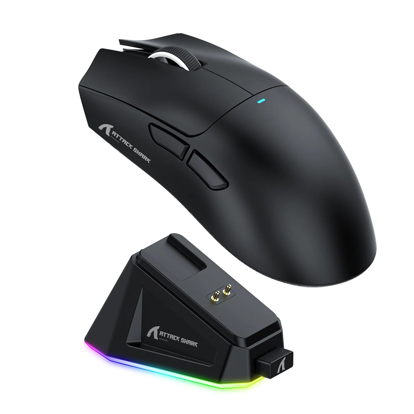 Attack Shark X11 Tri-mode Gaming Mouse with Magnetic Charging Dock, PixArt PAW3311 Sensor, 22K DPI, BT/2.4Ghz/Wired, for PC/MAC