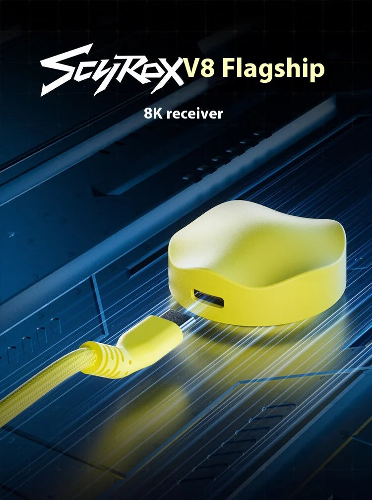 Scyrox V8 Lightweight 36g Wireless Mouse 8K PAW3950 Comfortable Feel E-Sports Gaming Mouse Customized PC Gamer Accessories Gifts