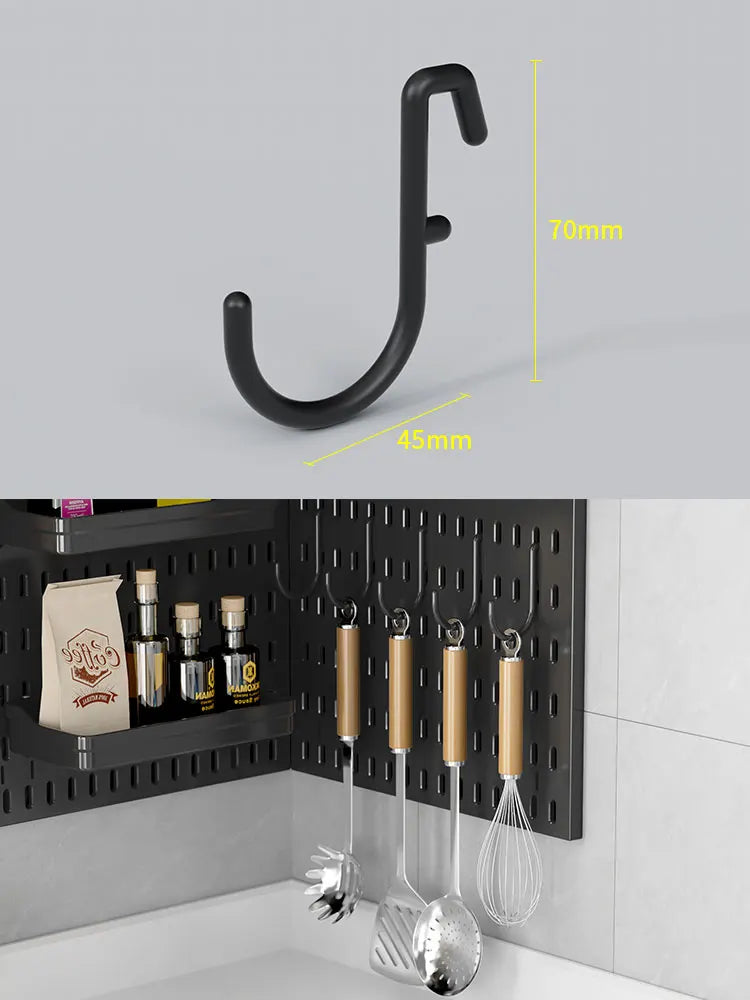 Nordic Style pegboard gamer accessories wall mount shelf peg board gaming  hook Rack Plastic Storage for Kitchen Bathroom Office