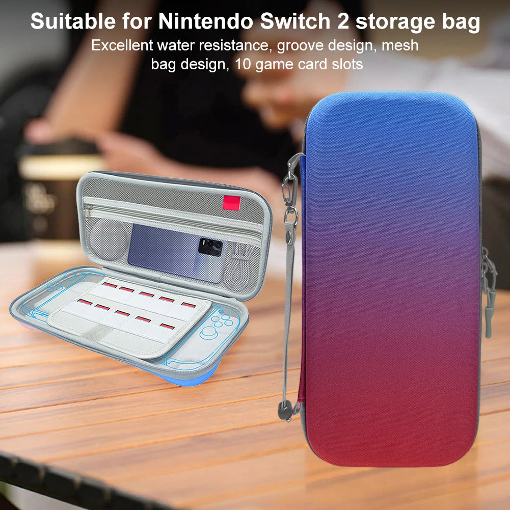 Travel Carrying Case For Nintendo Switch 2 EVA Hard Shell Shockproof Storage Bag Protective Bag Pouch for NS 2 Console Accessory