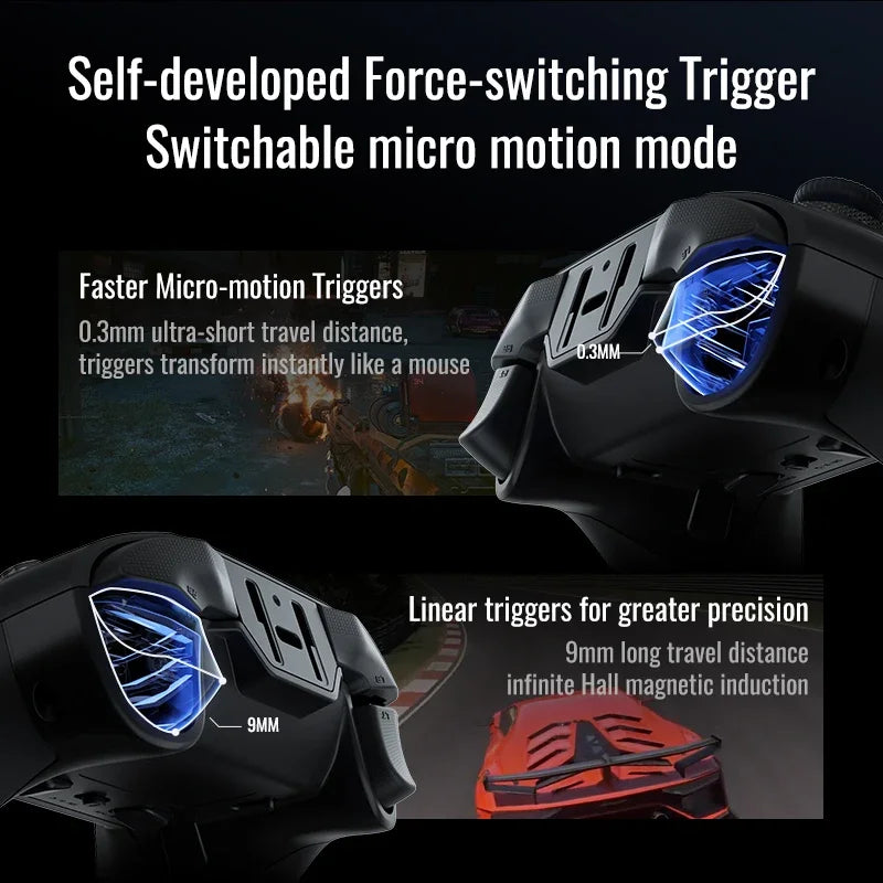 Flydigi Vader 4 Pro Gaming Controller, Force-switchable Tirgger Support, For PC/NS/Mobile/TV Box, PC Gamer PS