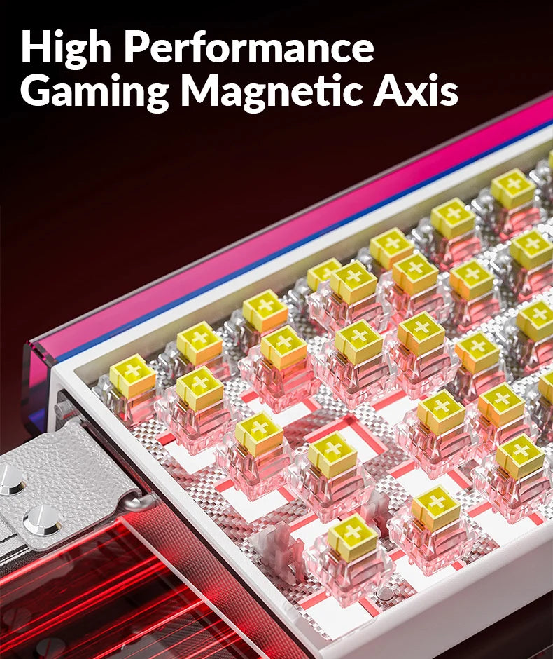 AULA HERO68 HE Ultra/pro Magnetic Switch Gaming Keyboard Full CNC Aluminum Case Rapid Trigger 8kHz Rate of Return RGB